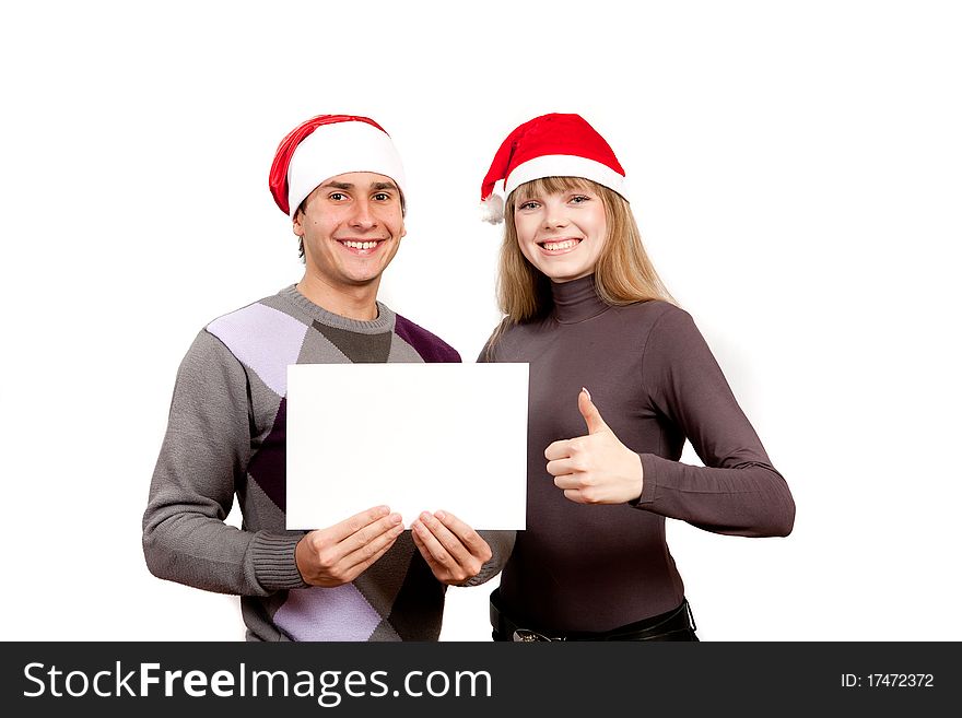 Portrait of a happy young man and woman