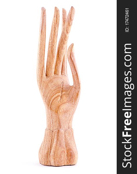 Wooden female hand