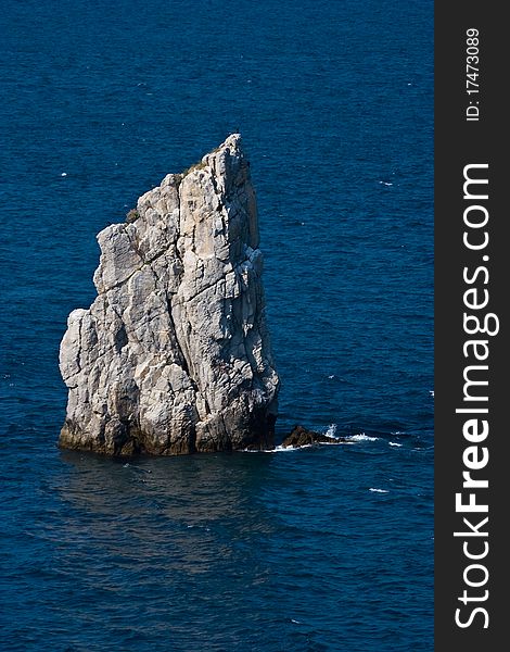 "Sail" rock near Gaspra, Crimean peninsula.