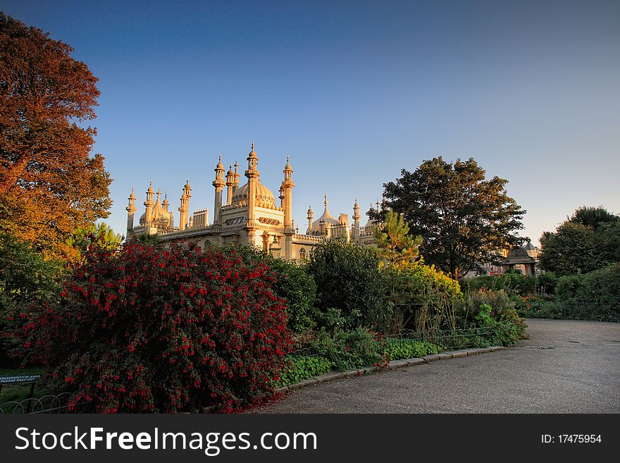 Day view of Royal Pavilion in Brighton England