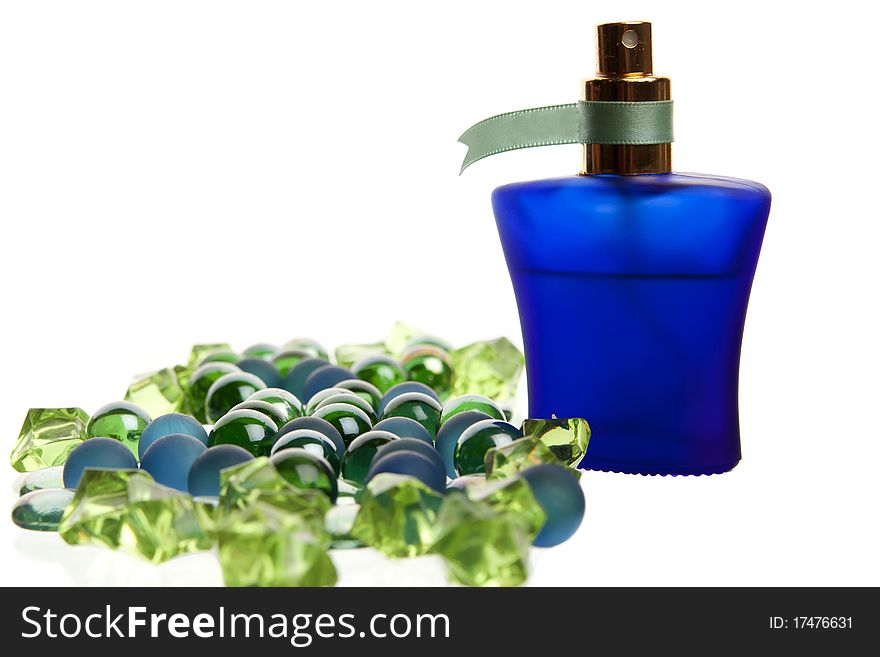 Blue Parfume Bottle