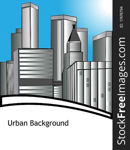 Urban city background.  illustration. Urban city background.  illustration