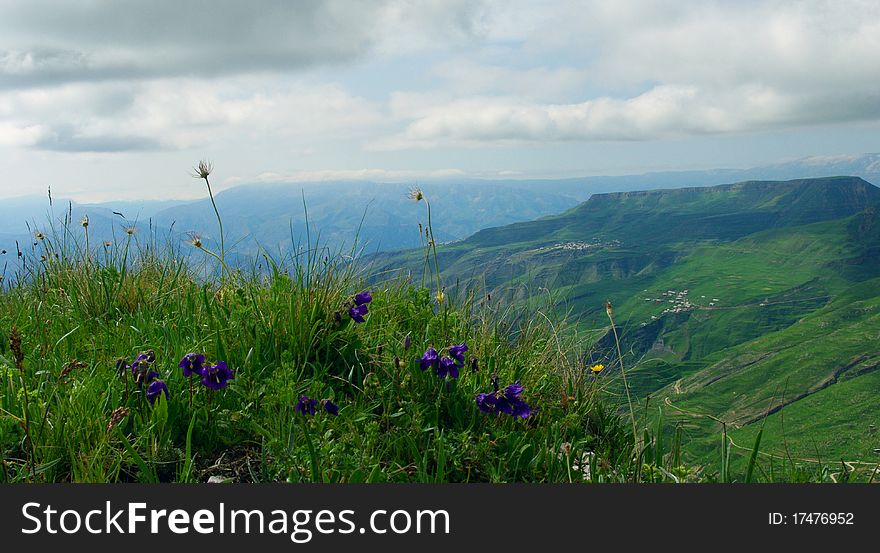 View of the mountains in Dagestan (Russia). View of the mountains in Dagestan (Russia)
