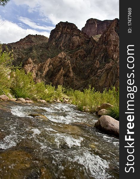 River at the bottom of the Grand Canyon