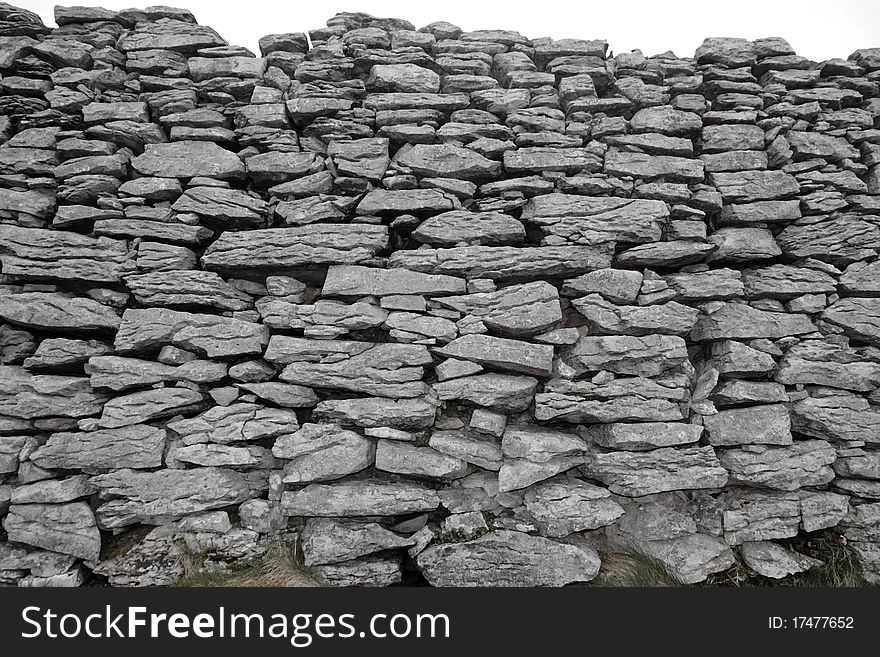 Rocky boundary walls in scenic west ireland. Rocky boundary walls in scenic west ireland