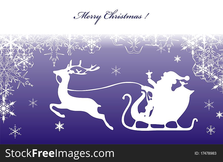 Snowflake wintermerry christmas, background, snow  	santa