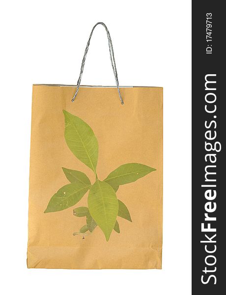 Concept picture of recycle paper bag