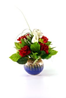 Artificial Flowers Made Of Cloth Royalty Free Stock Photography