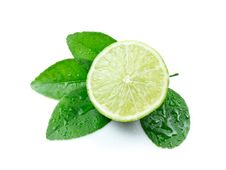 Green Lemons With Leaves Stock Image Green Lemons With Leaves Stock Image