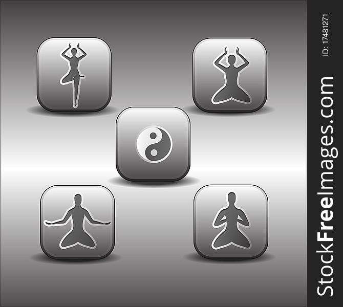 1 Icons Meditations Poses Free Stock Photos Stockfreeimages