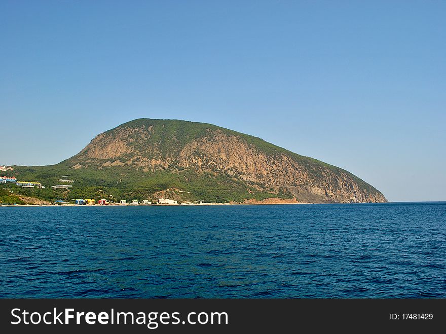 Rock at the sea in Crimea