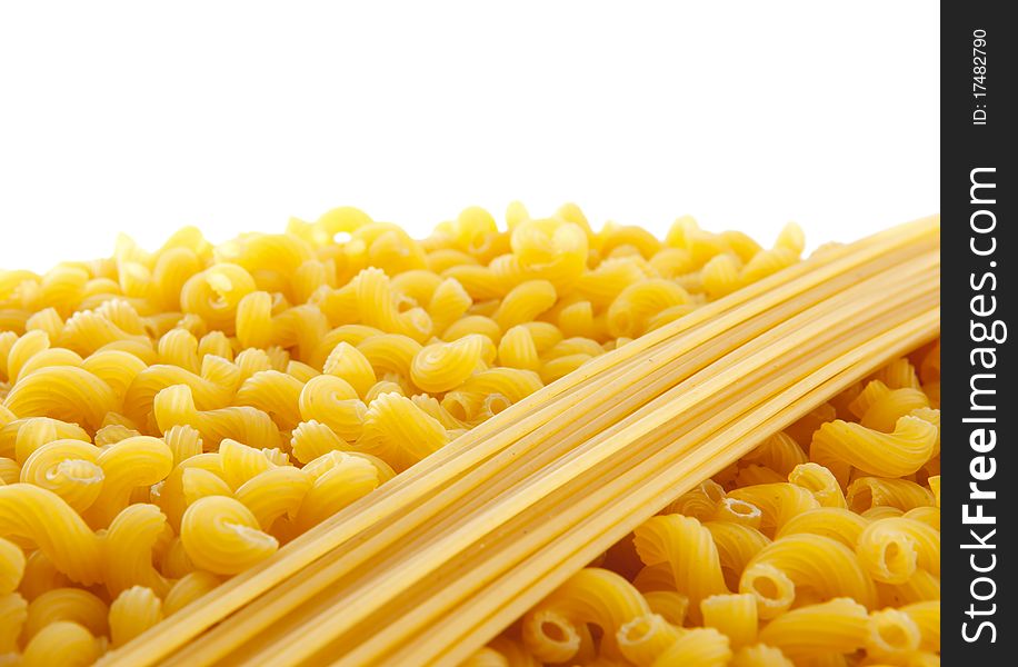 Raw Macaroni Background