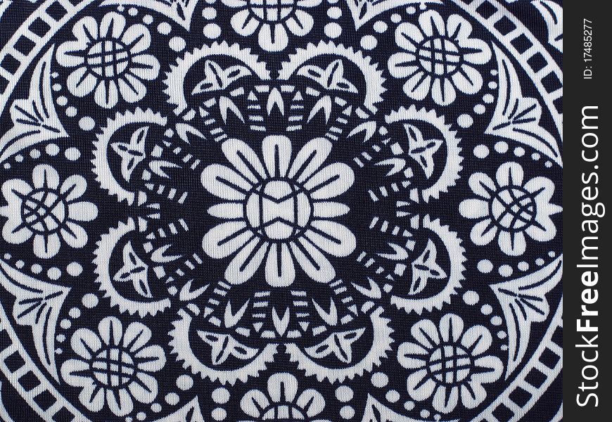 Close-up pattern on the thai cloth