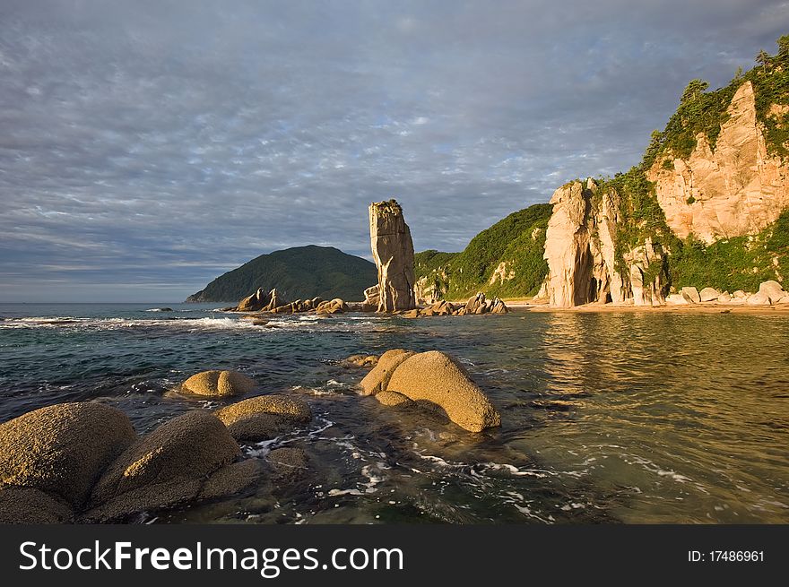 Beautiful seascape. Russian Far East. Beautiful seascape. Russian Far East.