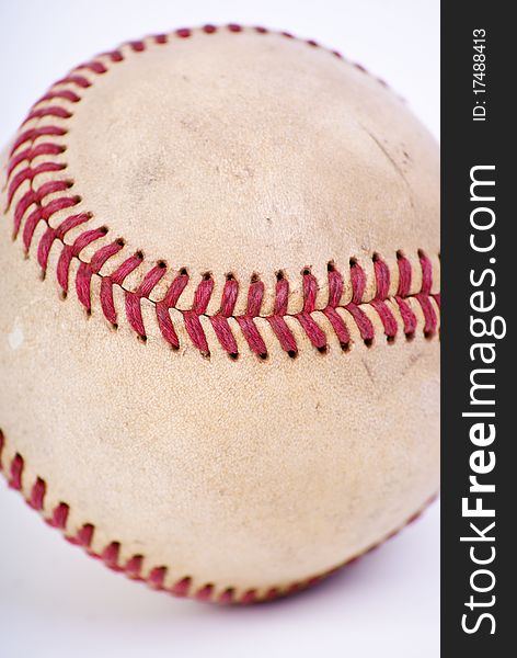 Ball for baseball on white background