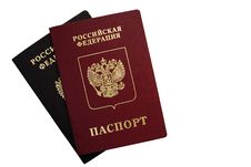 The Russian Passport Royalty Free Stock Photography The Russian Passport Royalty Free Stock Photography