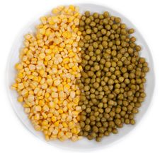 Corn And Peas Royalty Free Stock Images