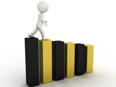 White Man Down The Black And Yellow Sides №2 Stock Photography White Man Down The Black And Yellow Sides №2 Stock Photography