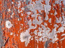 Red Peeling Paint. Royalty Free Stock Image Red Peeling Paint. Royalty Free Stock Image