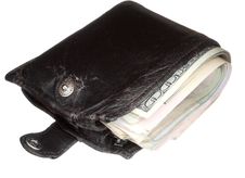 Old But Thick Wallet With Money Stock Images Old But Thick Wallet With Money Stock Images