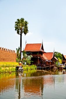 The Ayothaya Floating Market Royalty Free Stock Images The Ayothaya Floating Market Royalty Free Stock Images