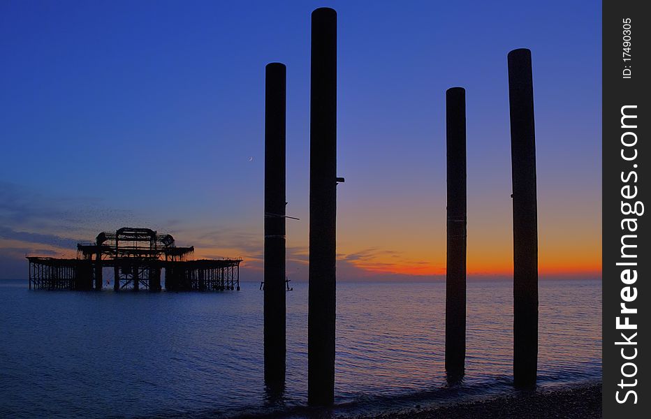 The iconic brighton seaside on englands sussex south coast