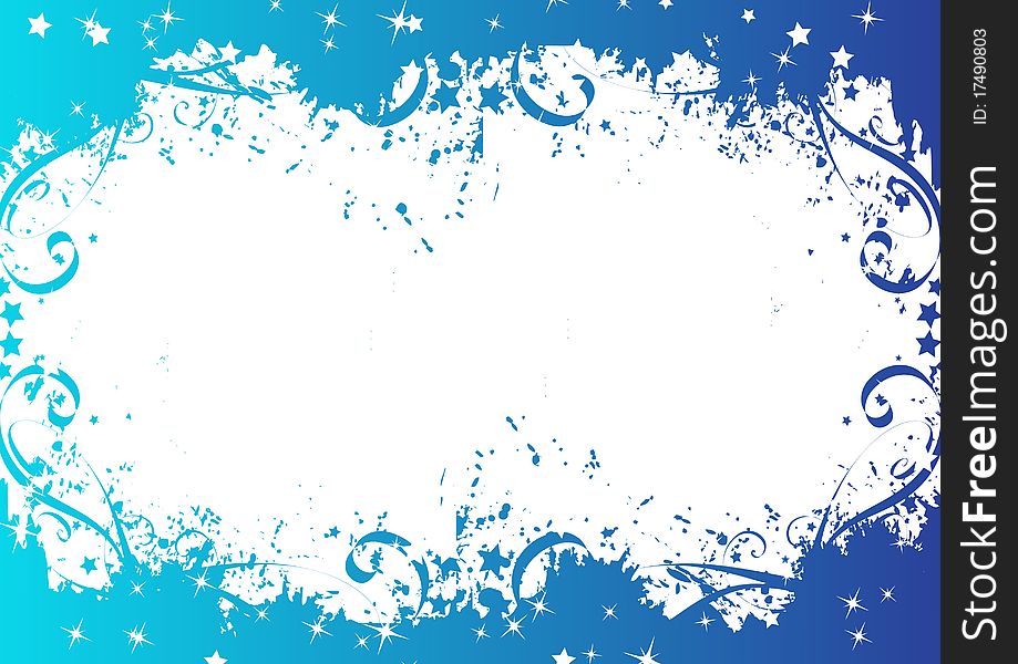 Abstract Blue background. Clip-art