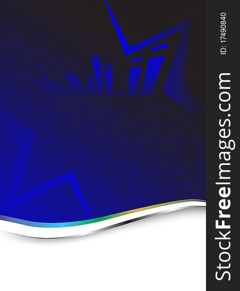 Abstract technical background. Clip-art