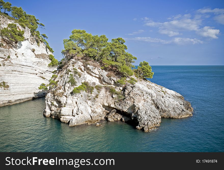 Rock Island in Pugniochiuso (Puglia-Italy)