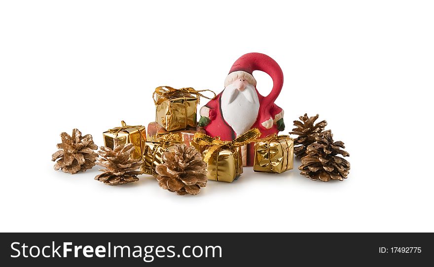 Santa Claus isolated on a white background