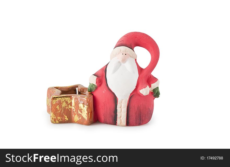 Santa Claus isolated on a white background