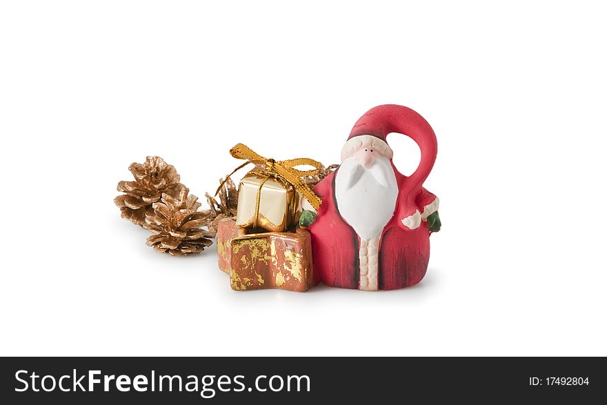 Santa Claus isolated on a white background