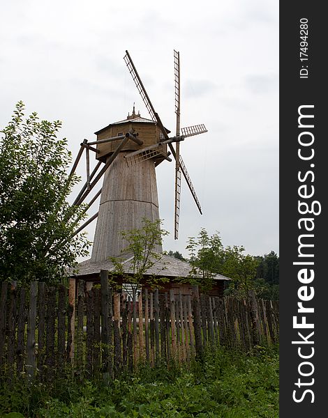 Old windmill in New Jerusalem, Istra, Russia.