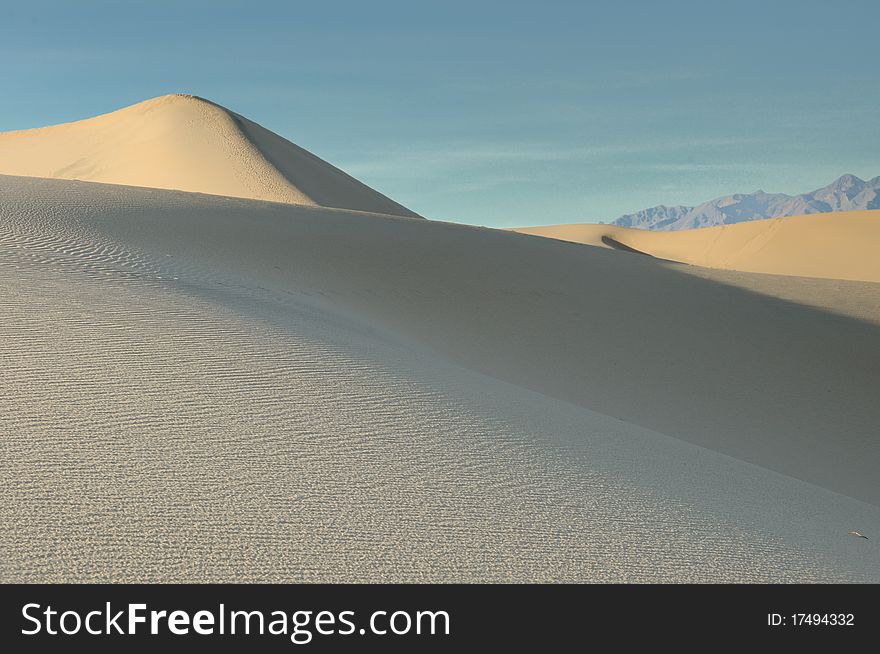 Mesquite Sand Dunes in Death Valley National Park, California