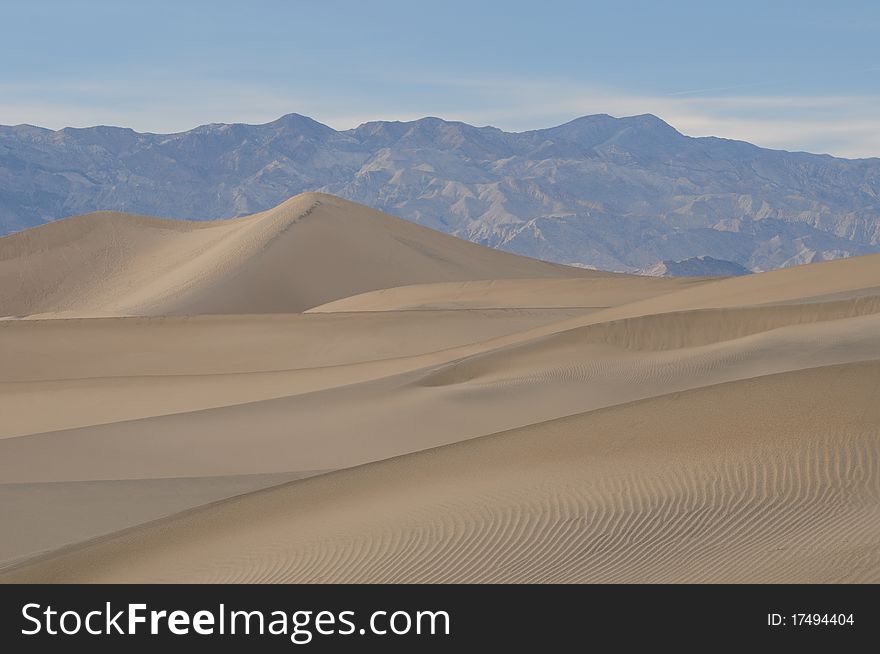 Mesquite Flat Dunes in Death Valley National Park, California. Mesquite Flat Dunes in Death Valley National Park, California