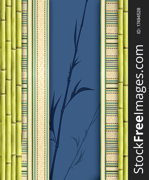 Bamboo background with place for text