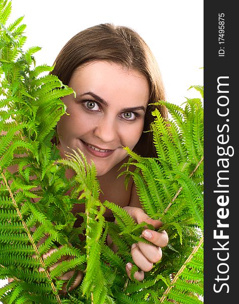 Woman With Fern.