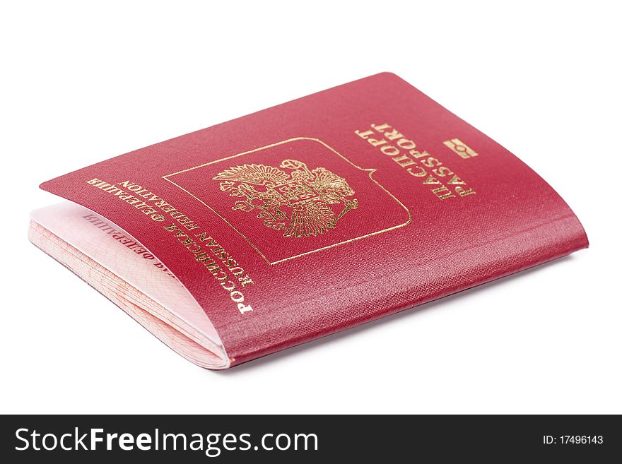 Russian passport with microchip