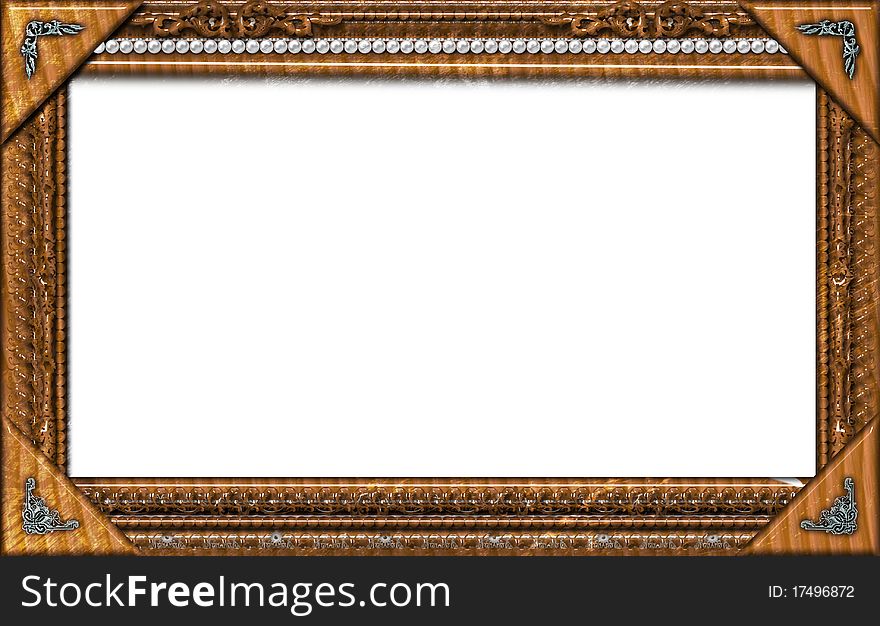 Monogram photo frame for web or desktop