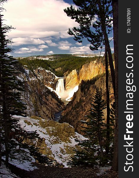 A view of the Grand Canyon of Yellowstone. A view of the Grand Canyon of Yellowstone