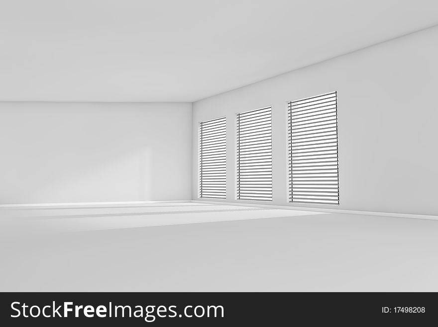 3d abstract empty room with sunlight. 3d abstract empty room with sunlight