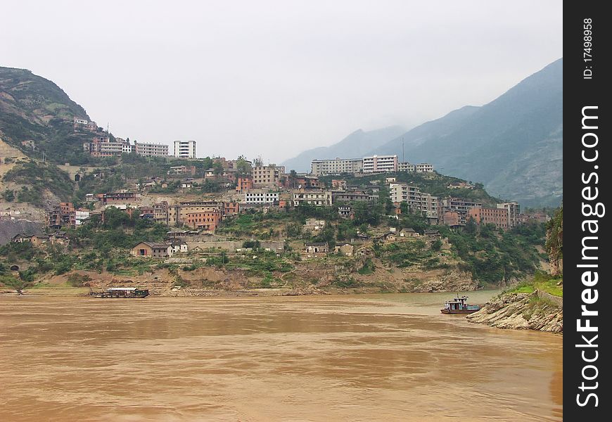 A city in an area now flooded by the Three Gorges Dam. A city in an area now flooded by the Three Gorges Dam