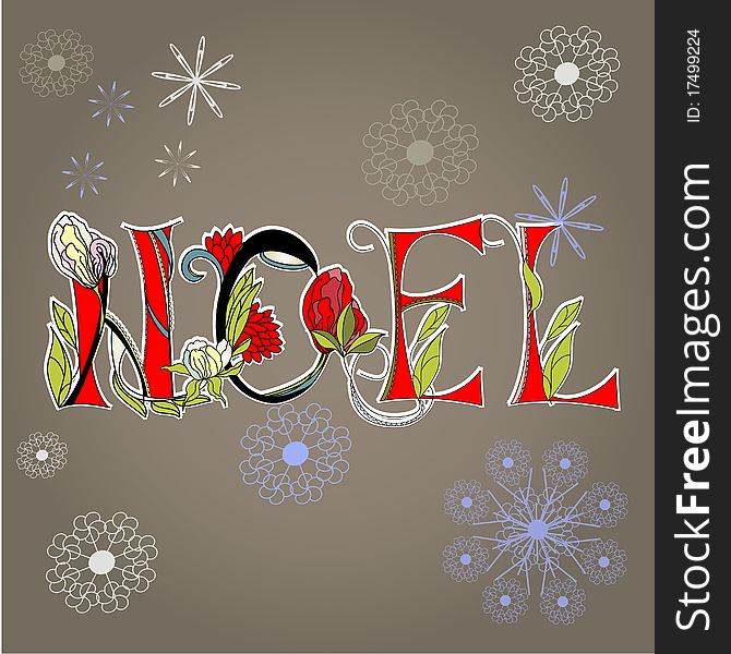 Christmas card. Universal template for greeting card, web page, background