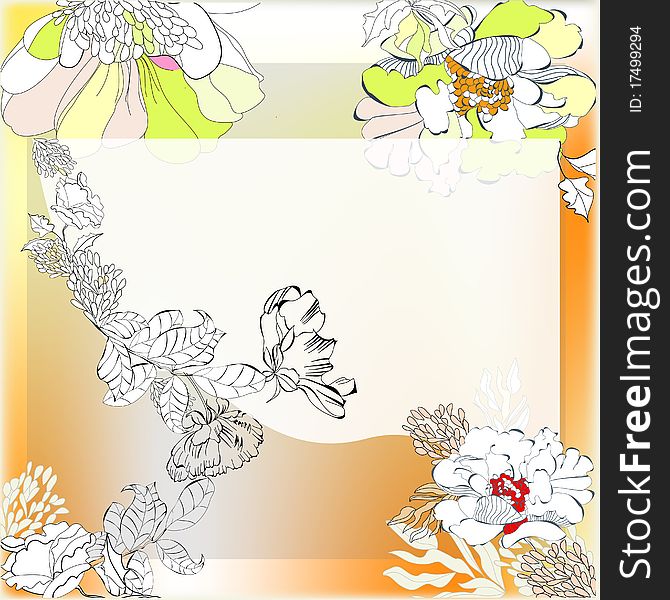 Template for decorative background. Universal template for greeting card, web page, background