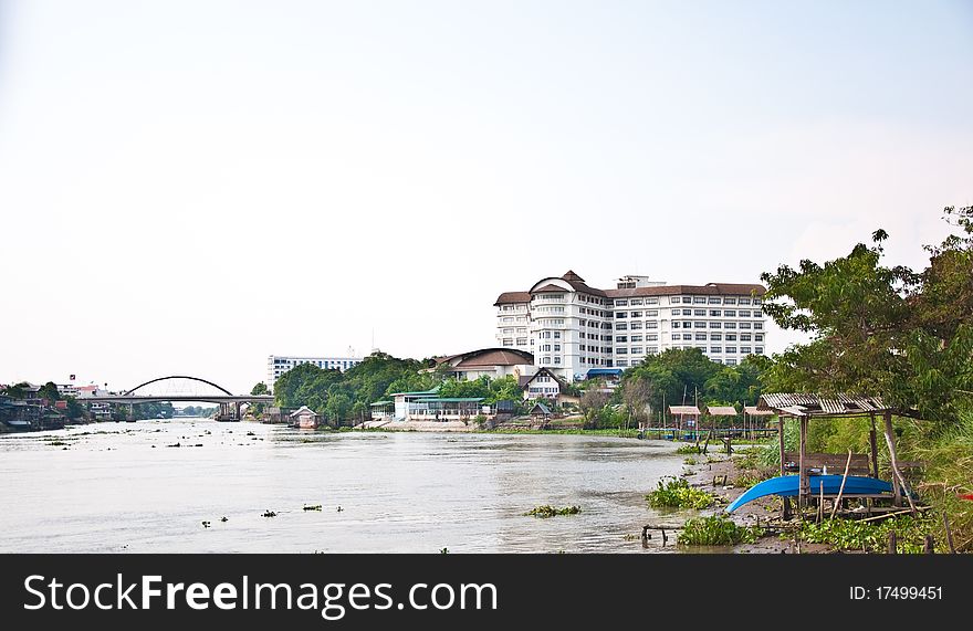 The River in ayutaya province,thailand