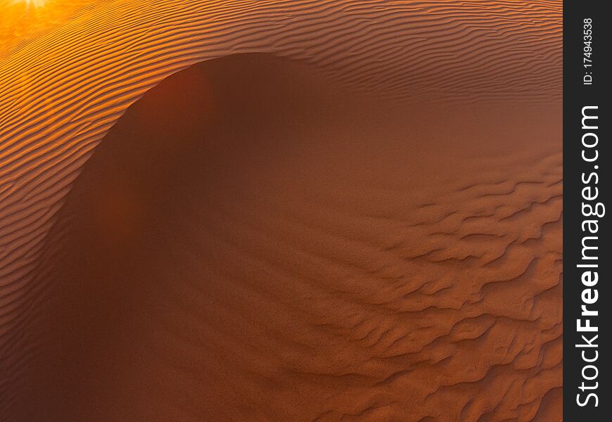 Waves Of Sand Texture, Dunes Of The Desert.