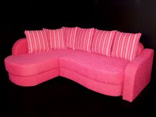 Pink Sofa Stock Images