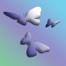 Moths In The  Air Art Royalty Free Stock Image