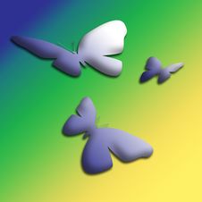 Moths In The  Air Art Royalty Free Stock Photos