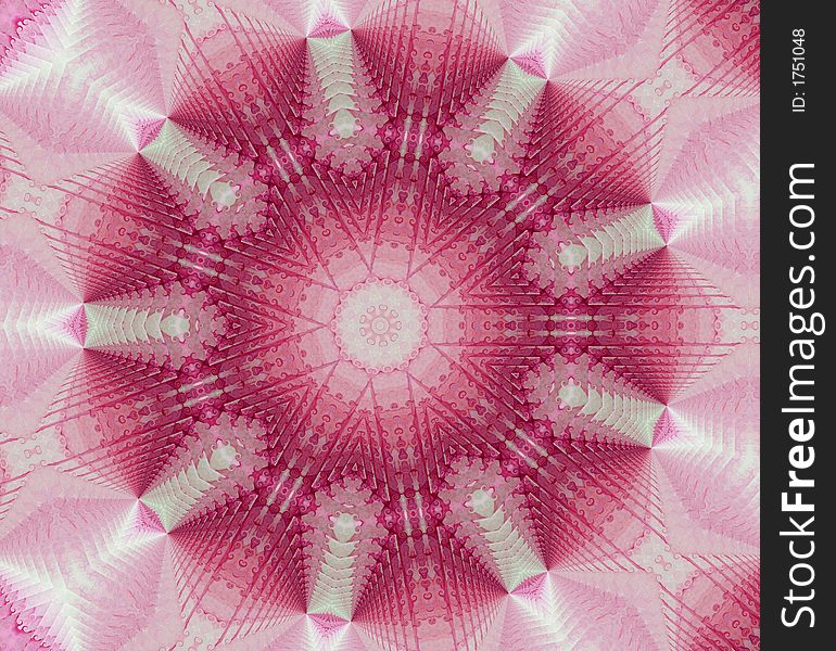 Kaleidoscopic interference pattern produced by a laser beam reflected from a polymer film. Kaleidoscopic interference pattern produced by a laser beam reflected from a polymer film